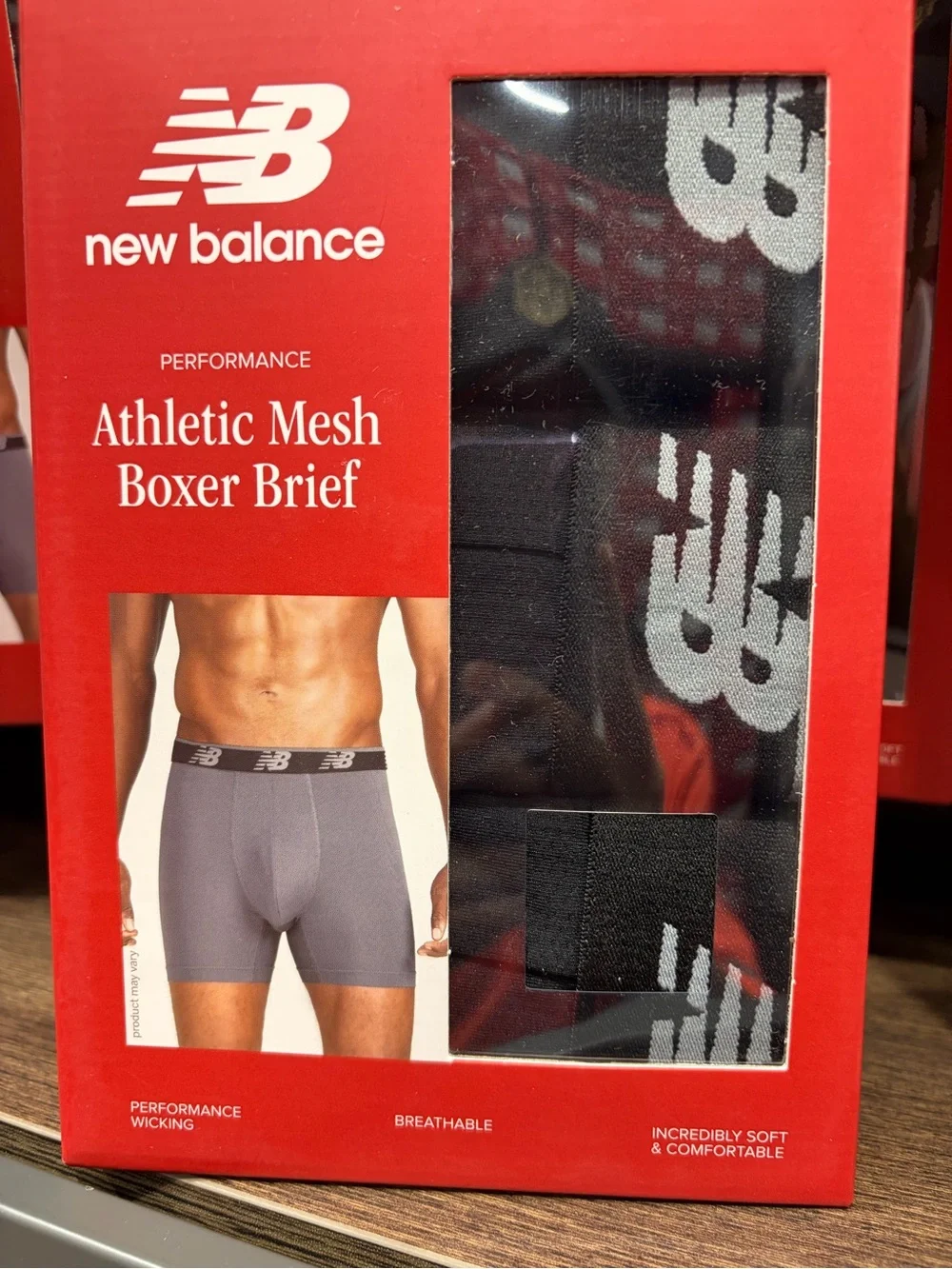 New Balance athletic mesh black Boxer Briefs 3-Pack high performance new
